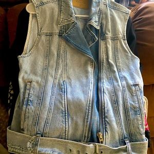 Jean jackets vest never worn